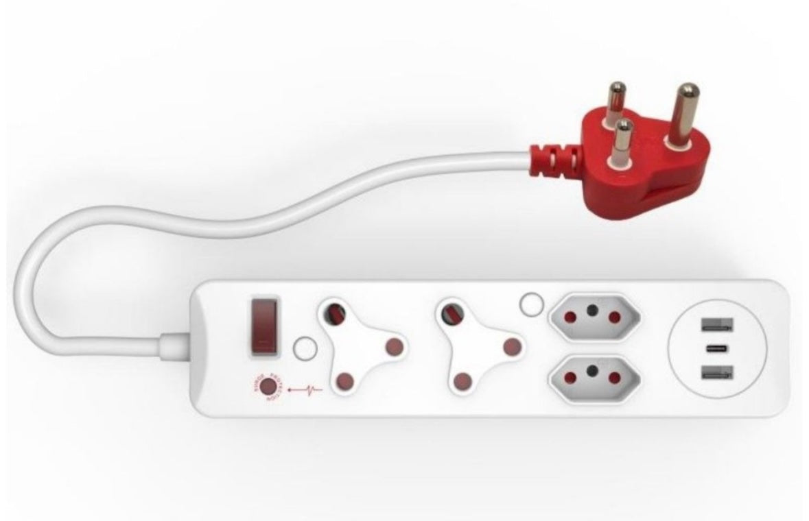 Condere 5-Way Multi-Plug Extension Adapter