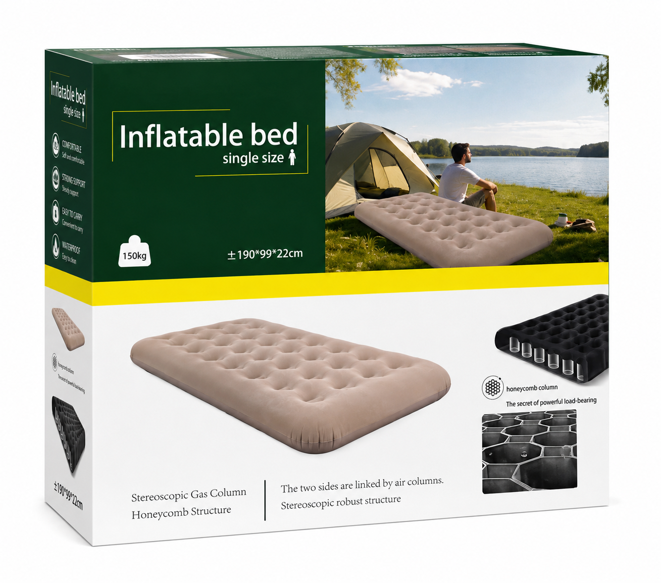 Single Size Inflatable Air Bed