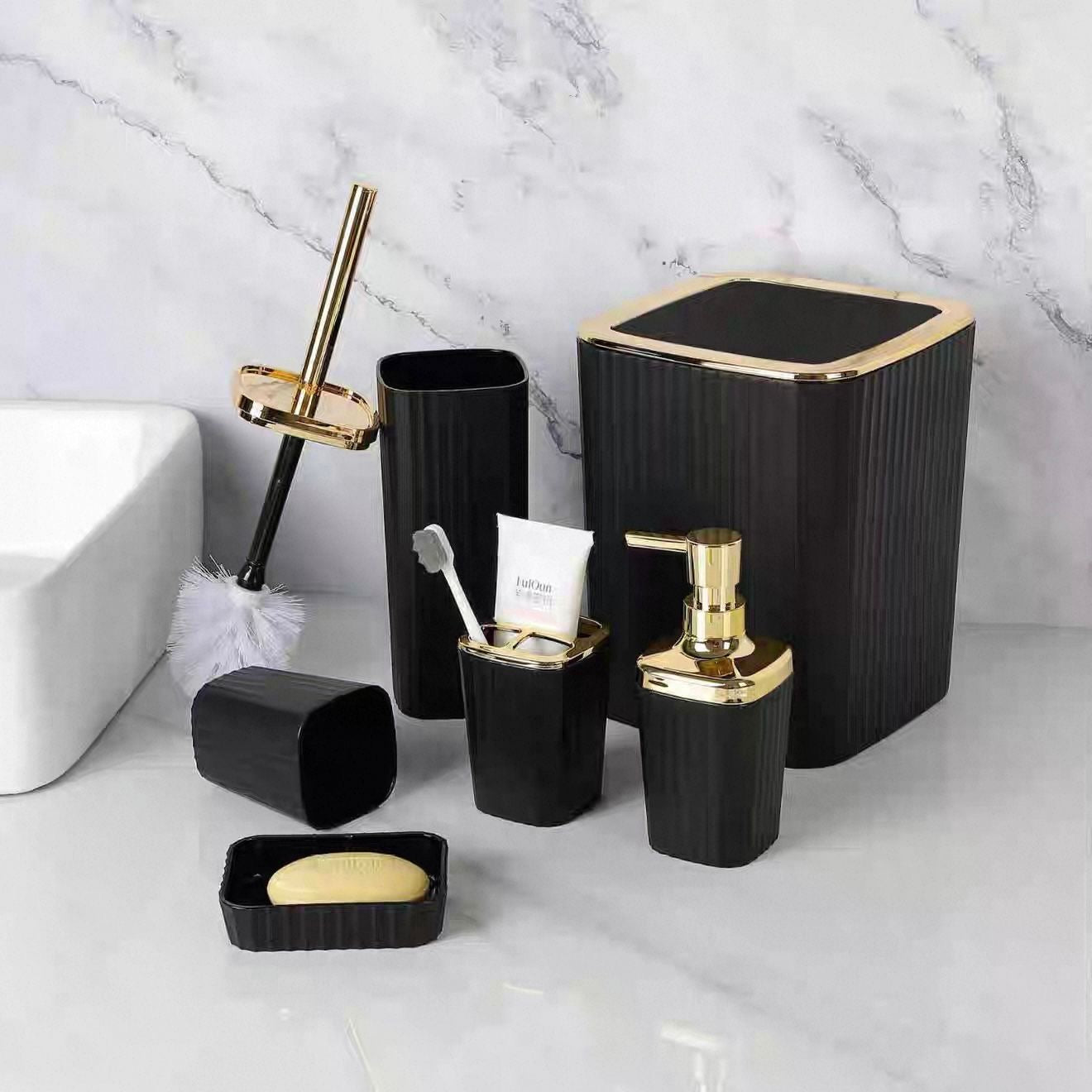 6Pc Bathroom Accessories Set