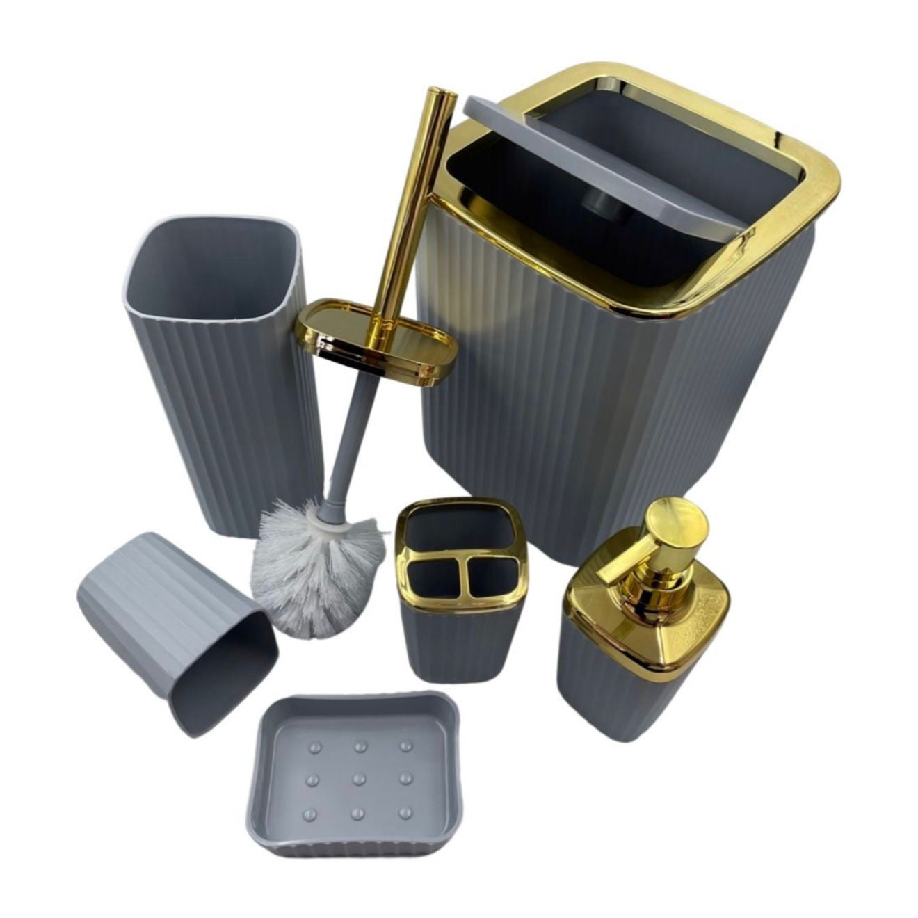 6Pc Bathroom Accessories Set