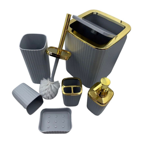 6Pc Bathroom Accessories Set