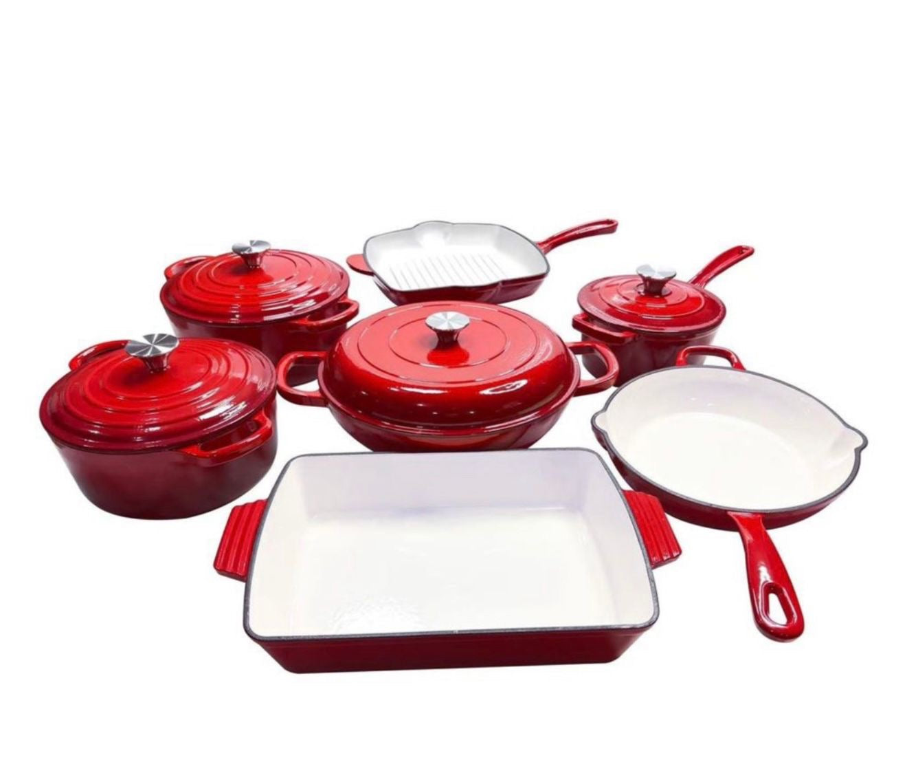 11Pc Cast Iron Set