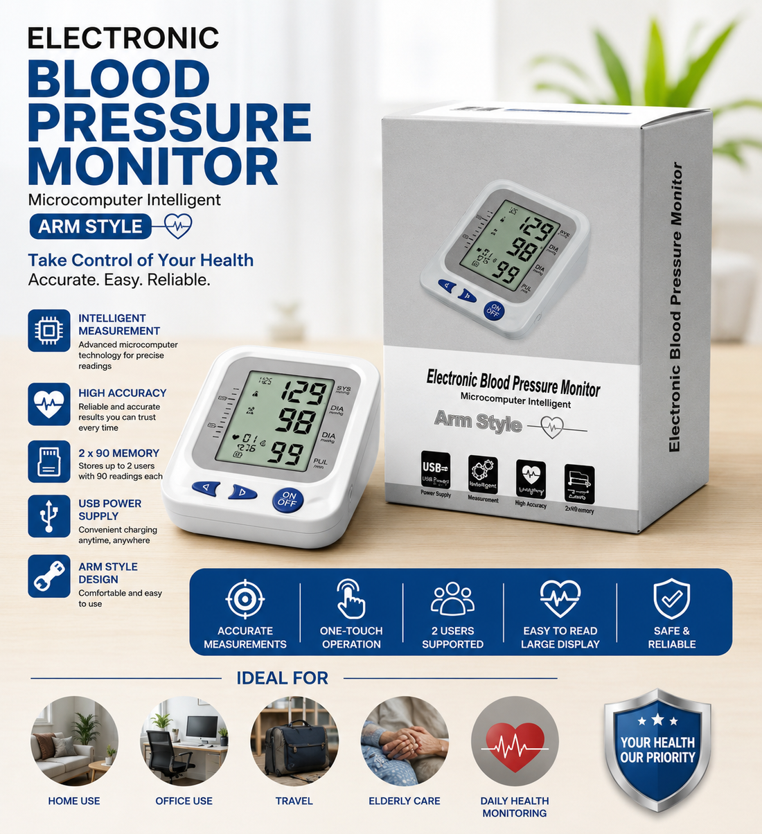 Electronic Blood Pressure Monitor