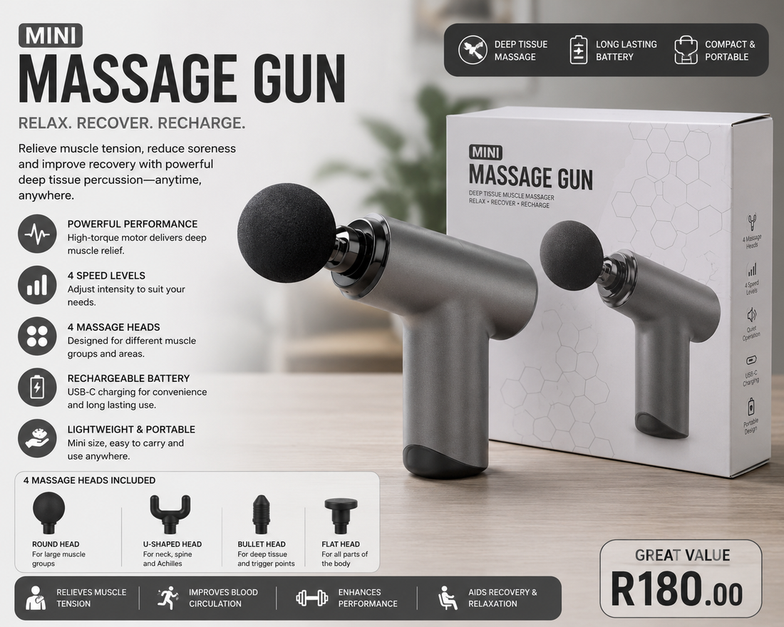Mini Massage Gun – Portable Muscle Massager
