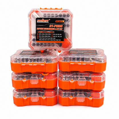 31-PIECE
RATGIET SCREWDRIVER &amp; BIT SET