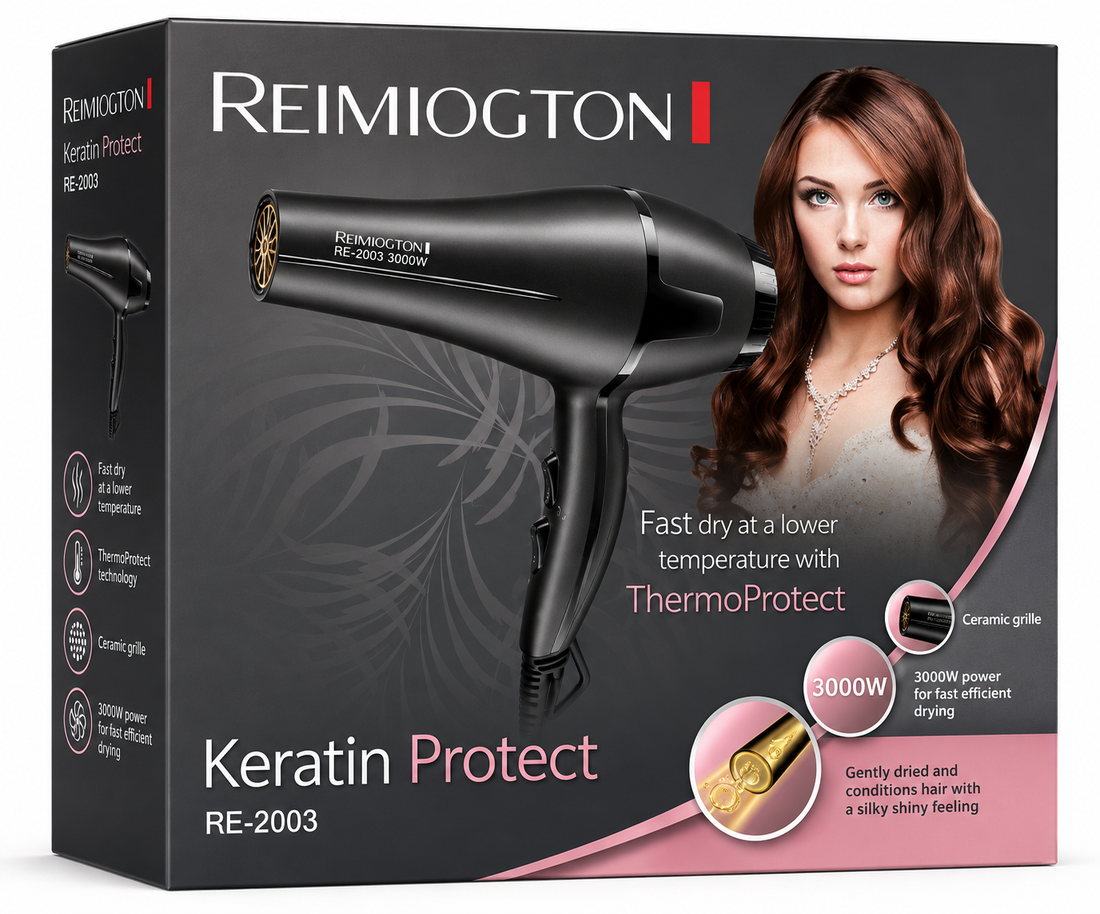 REIMIOGTON Keratin Protect RE-2003 Professional Hair Dryer – 3000W