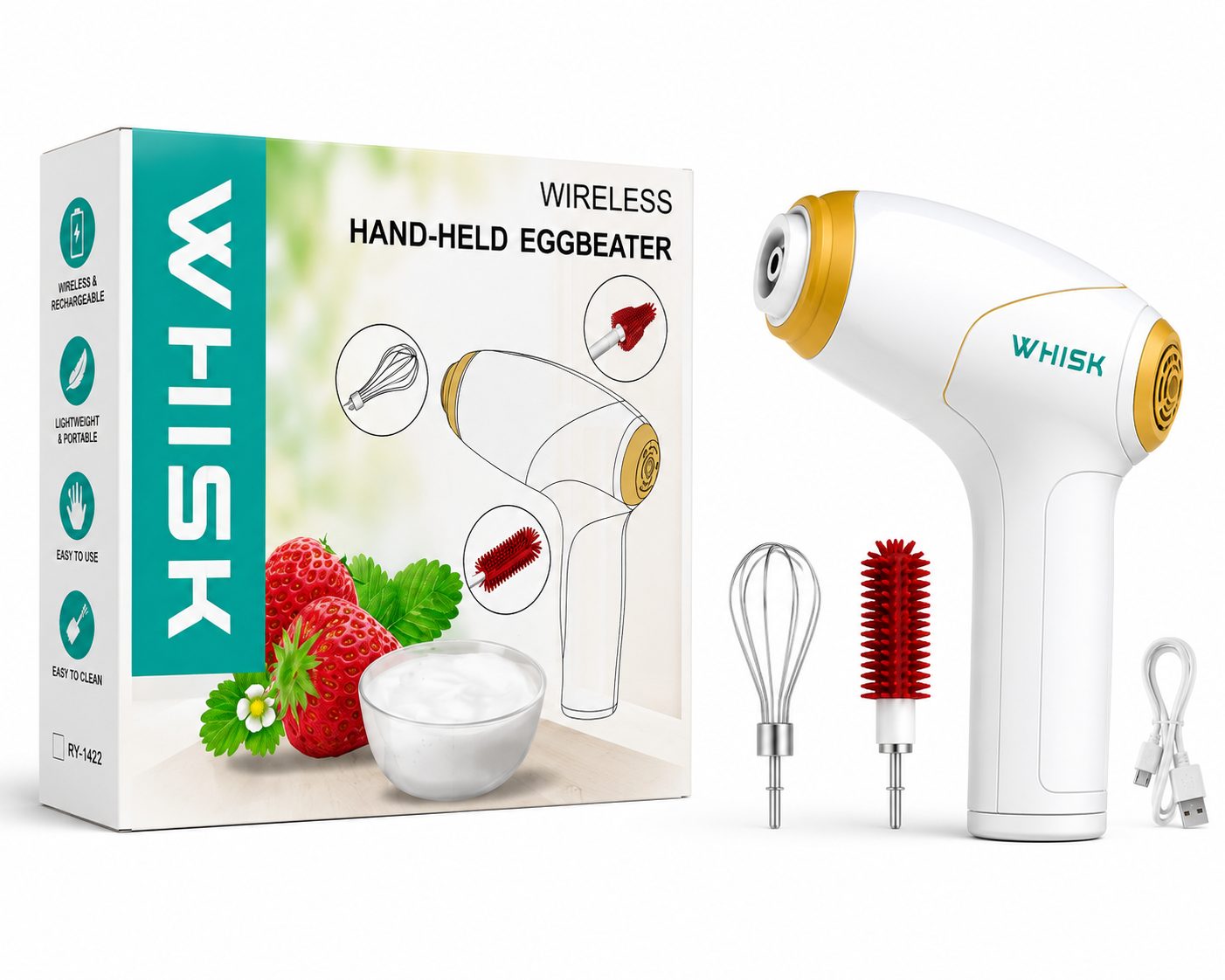 WHISK Wireless Hand-Held Egg Beater
