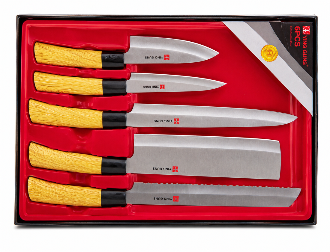 YING GUNS 6-Piece Kitchen Knife Set