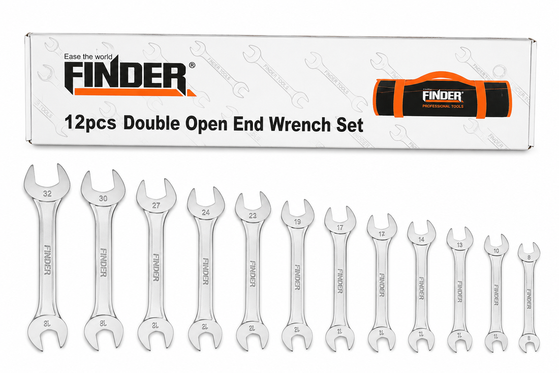 Finder 12-Piece Double Open End Wrench Set