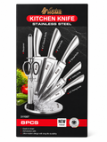 Condere Home 8-Piece Kitchen Knife Set with Acrylic Stand
