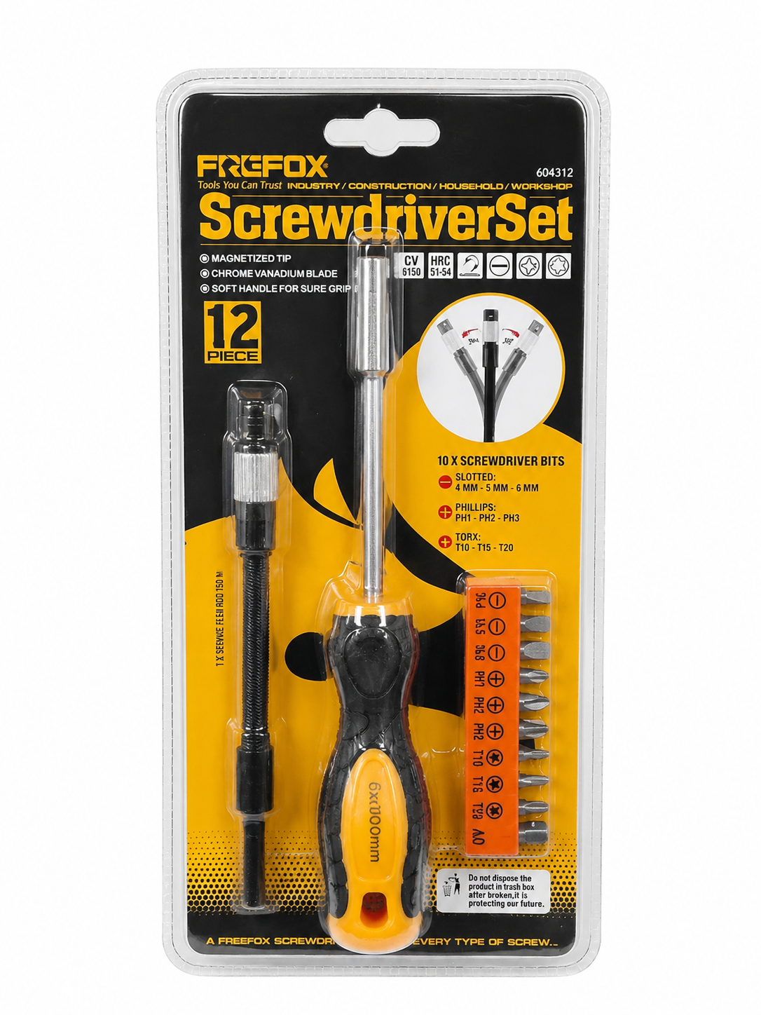FREEFOX 12-Piece Screwdriver Set