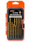 HORUSDY 15-Piece High-Speed Drill Bit Set
