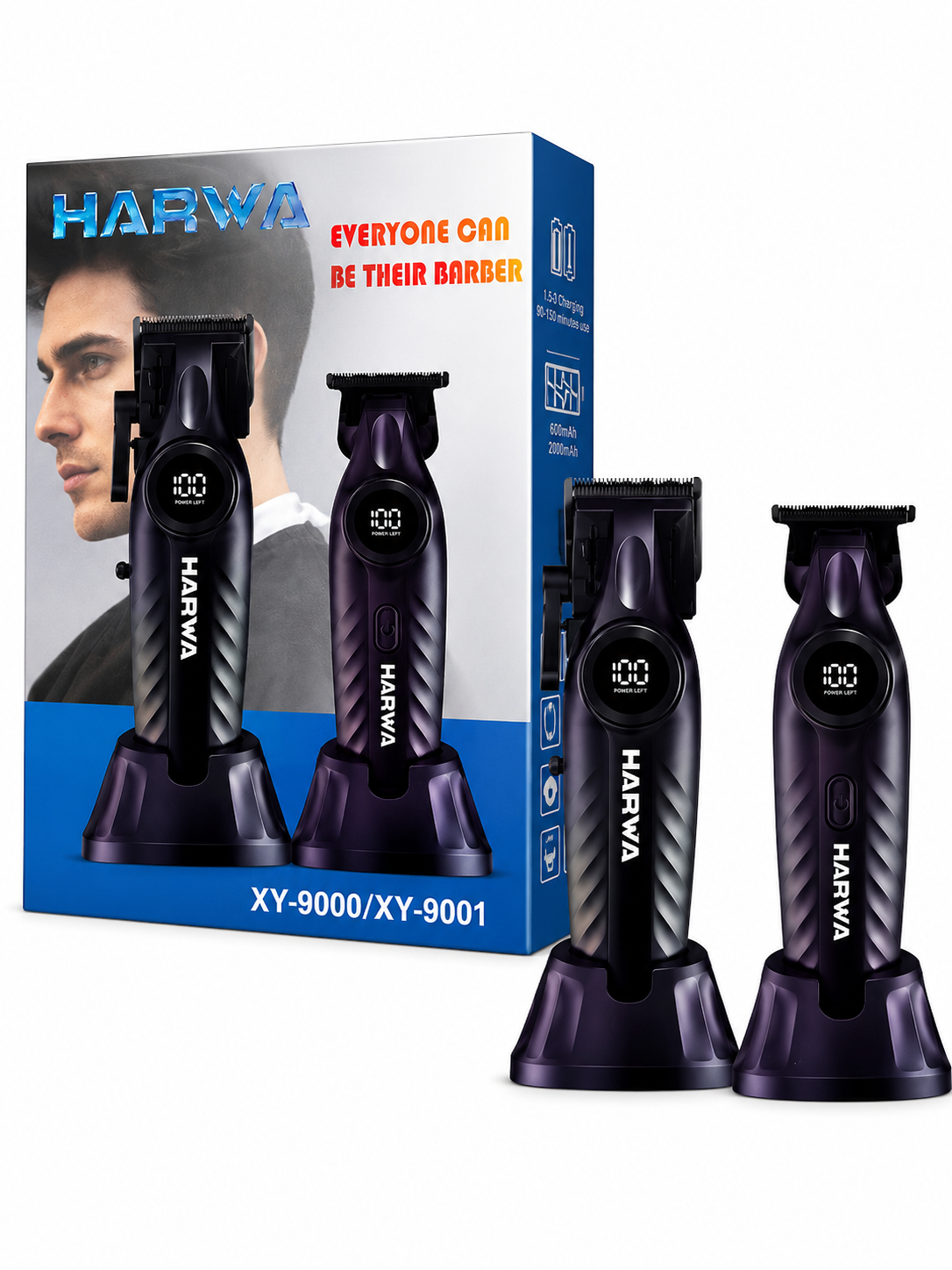 HARWA Professional Hair Clipper &amp; Trimmer Set