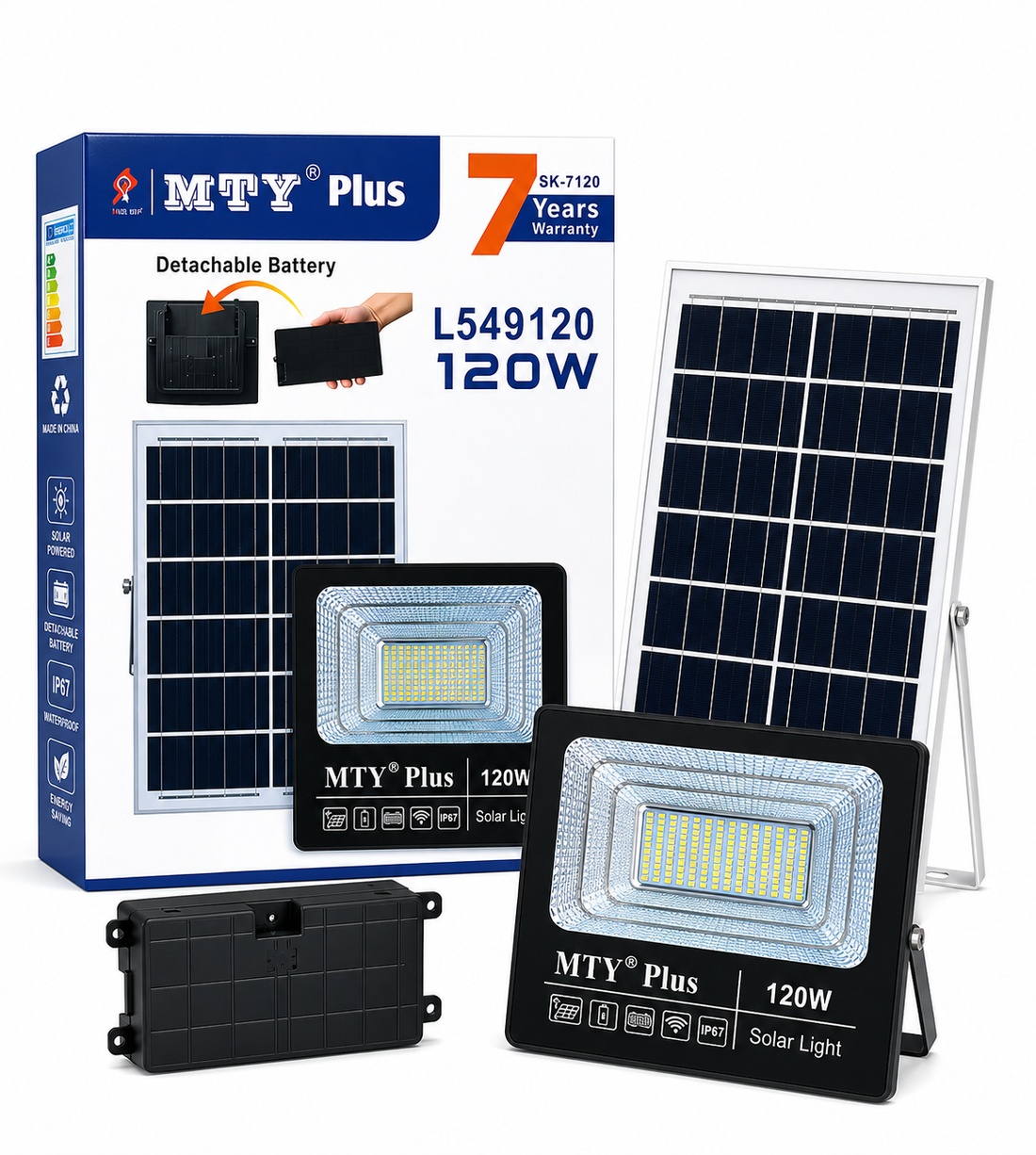 MTY Plus 120W Solar Flood Light (L549120)