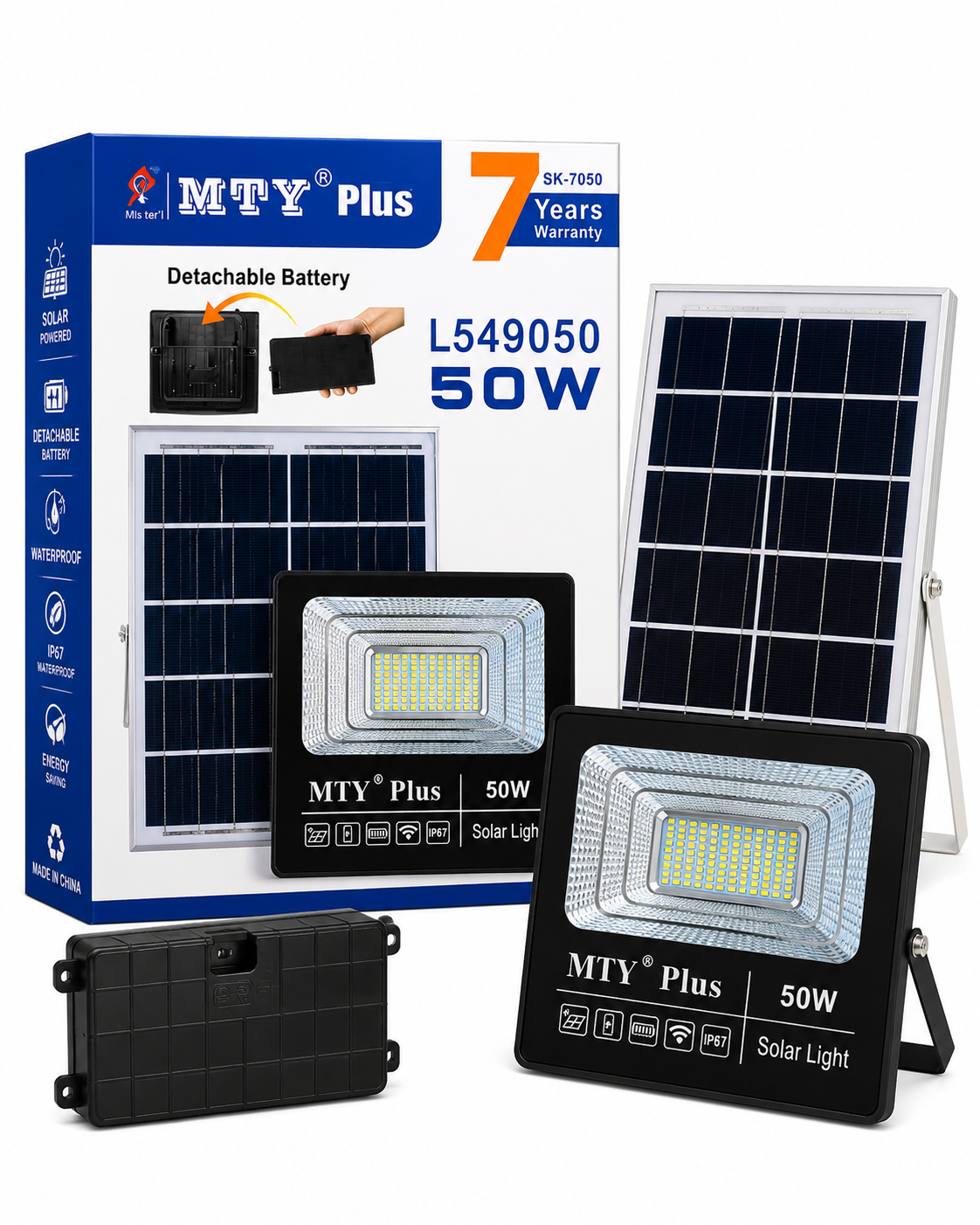 MTY Plus 50W Solar Flood Light (L549050)