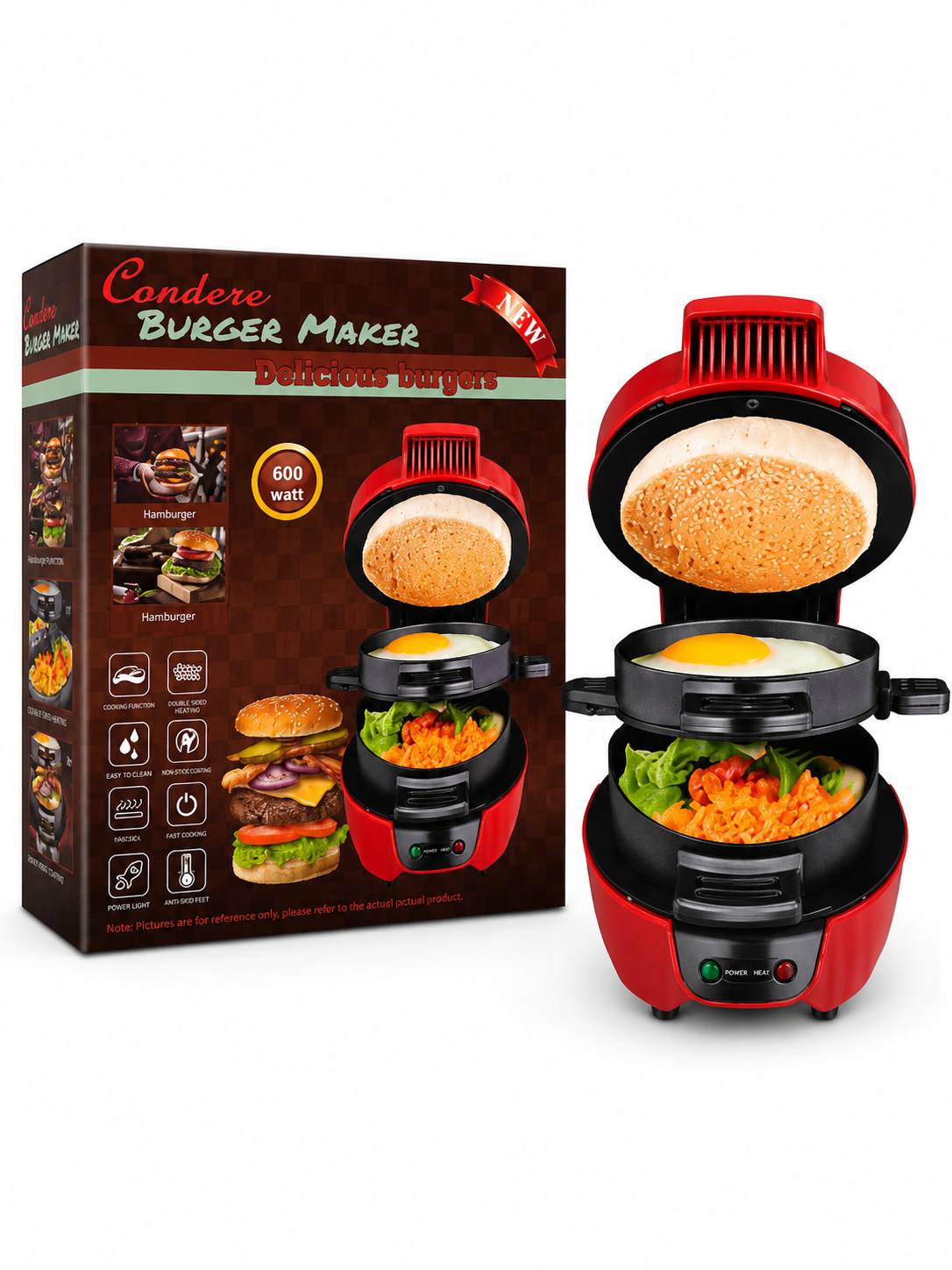 Condere Burger Maker – 600W