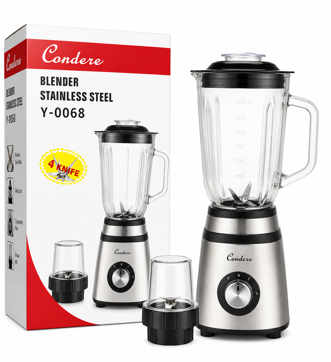 Condere Stainless Steel Blender – Y-0068