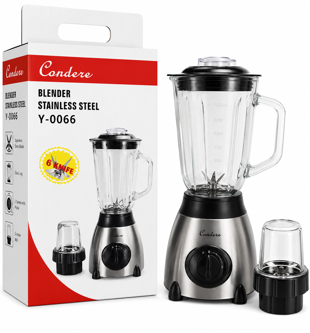 Condere Stainless Steel Blender – Y-0066