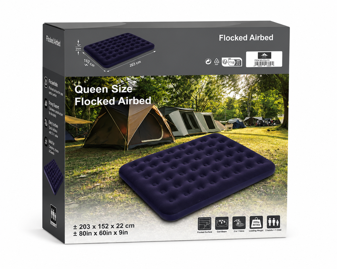 Queen Size Flocked Airbed