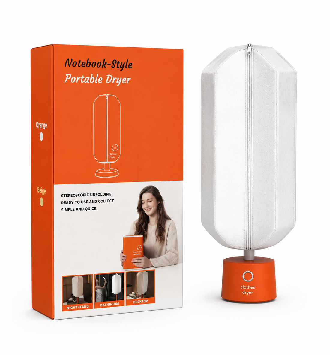 Notebook-Style Portable Dryer