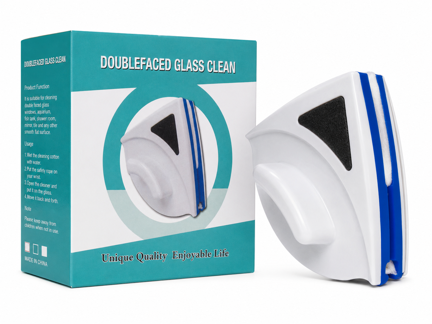 Double-Sided Magnetic Glass Cleaner