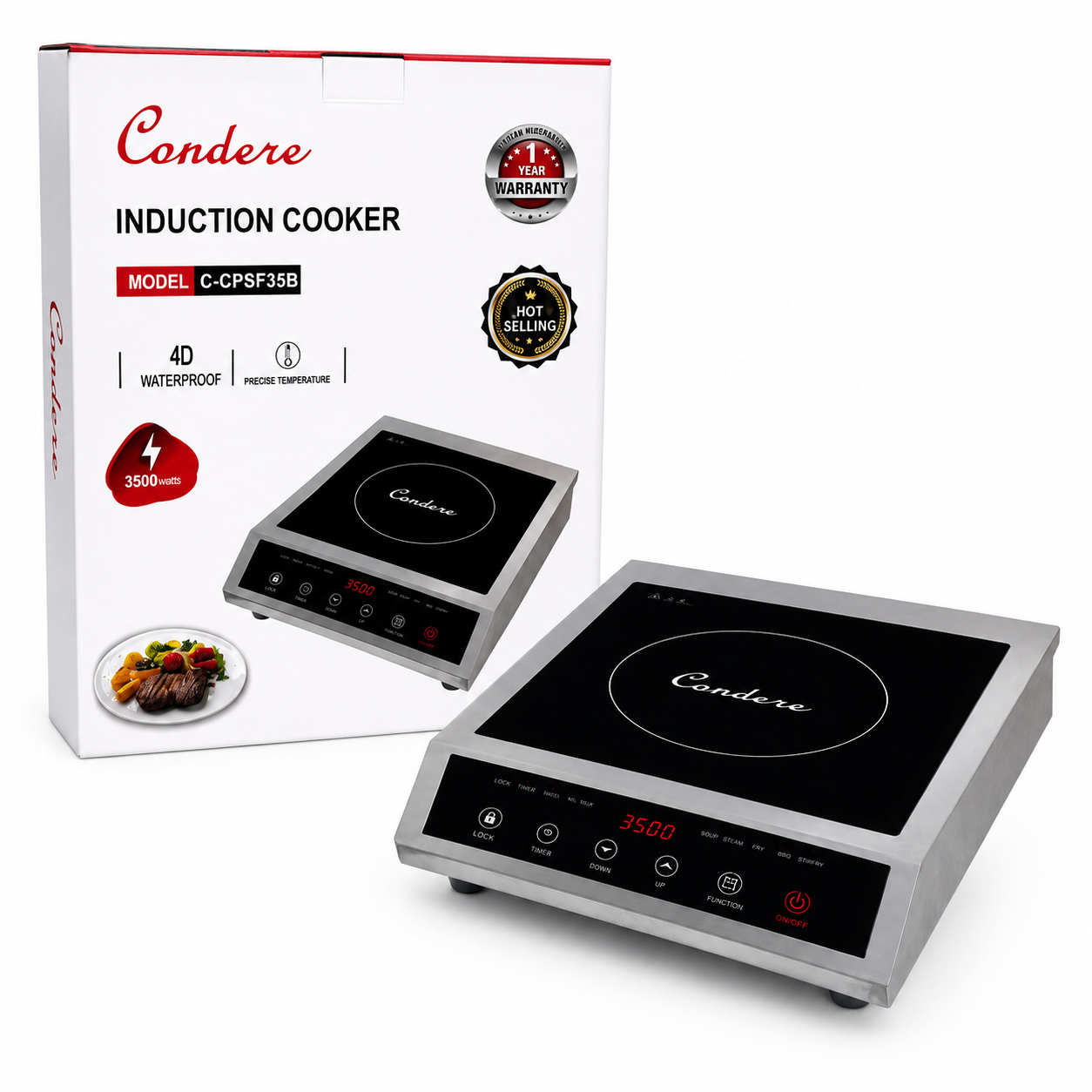 Condere 3500W Induction Cooker